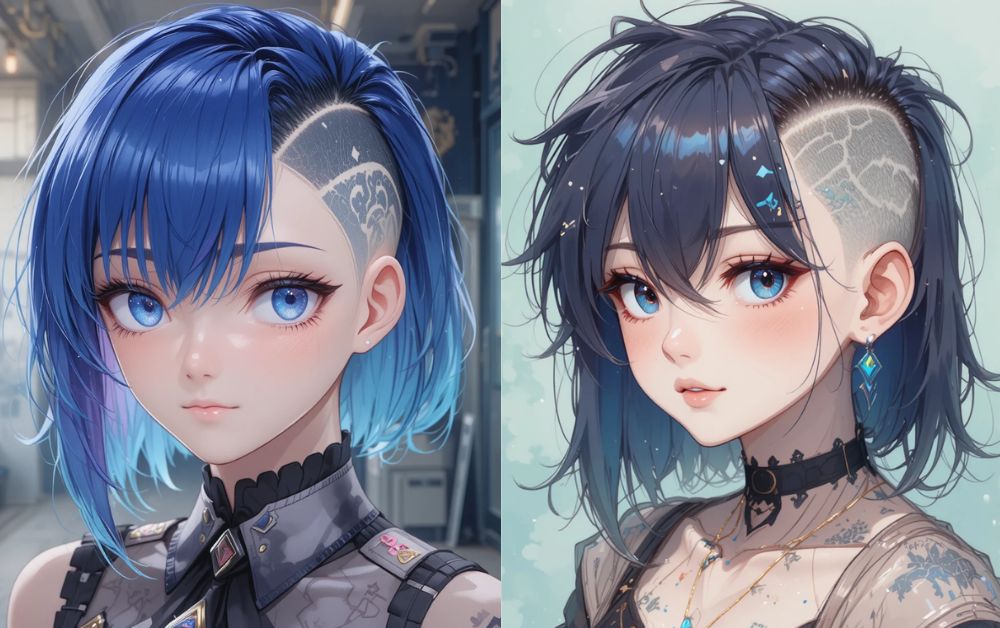 Top 10 Anime Hairstyles That Inspire Bold and Creative Looks 11 Two Anime hairstyles with Shaved or Undercut Look