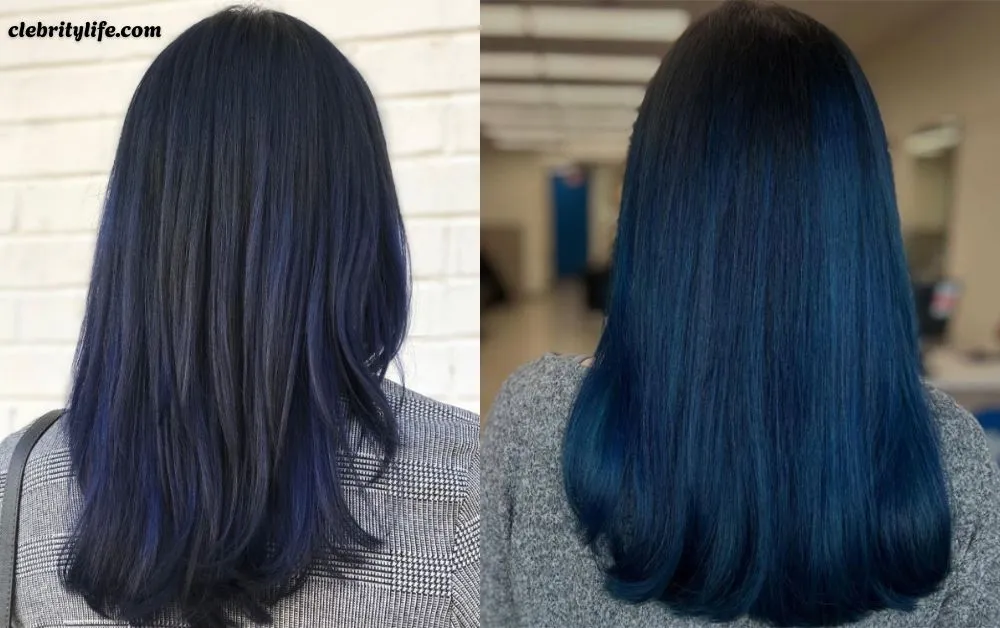 Blue Hair: Trendy Shades, Expert Styling & Care Tips 3 Two Beautiful Dark Blue Hair Ideas