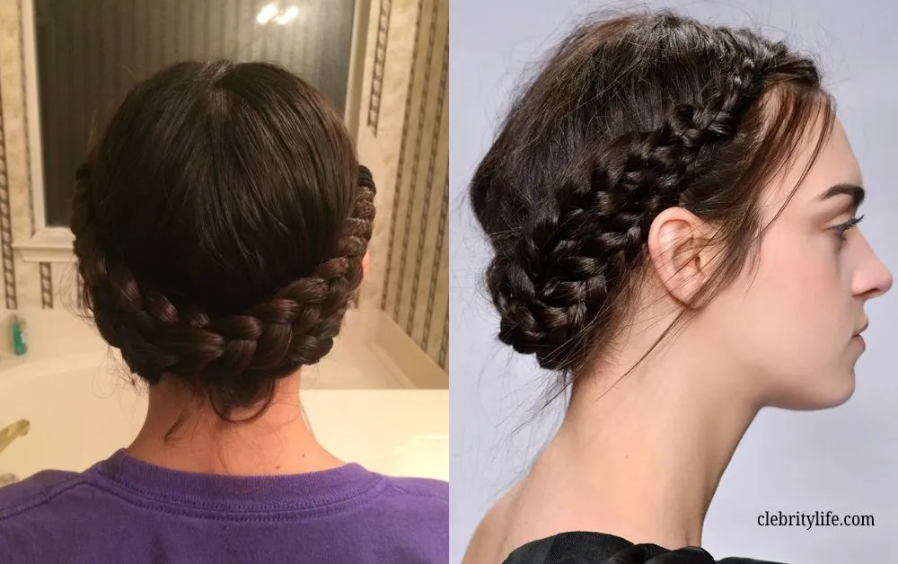 10 Stunning Black Hair Ideas for Stylish Everyday Looks 7 Two Braided Crown back hair ideas