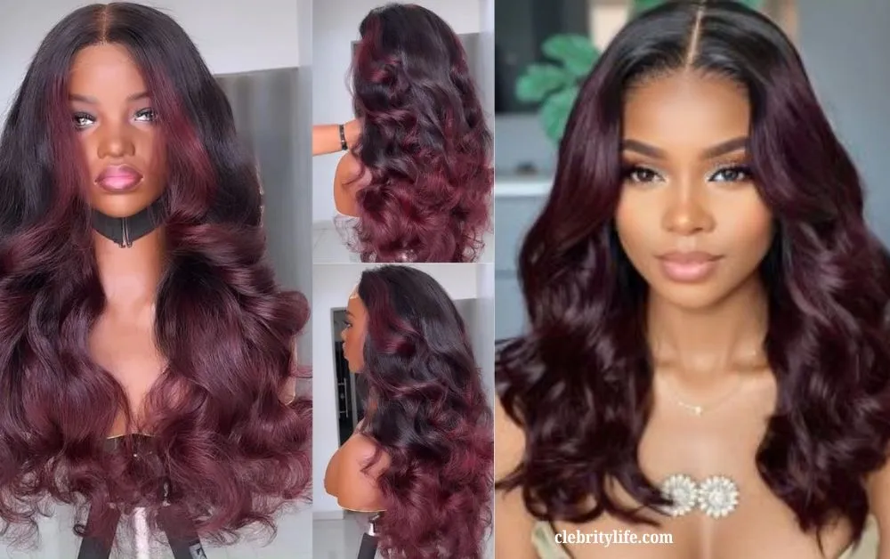 Gorgeous Burgundy Hair Color Ideas for Every Hair Type 7 Two Burgundy Ombre Hair Styles