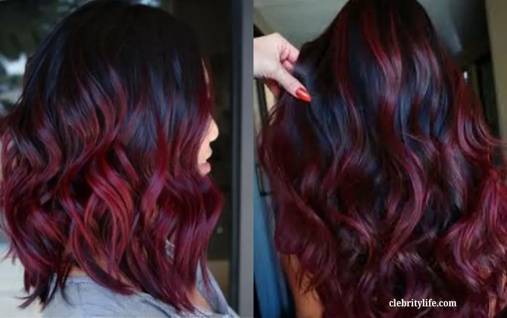 Gorgeous Burgundy Hair Color Ideas for Every Hair Type 9 Two Burgundy with Black Roots Styles
