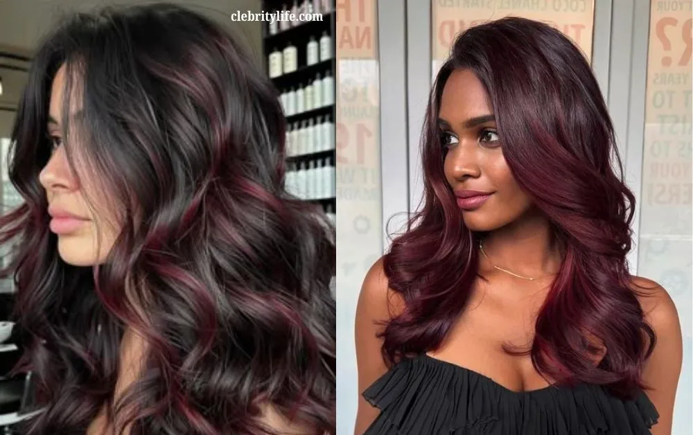 Cherry Red Hair: 10 Stunning Styles for a Bold New Look 8 Two Cherry Red Hair with Black Roots Styles