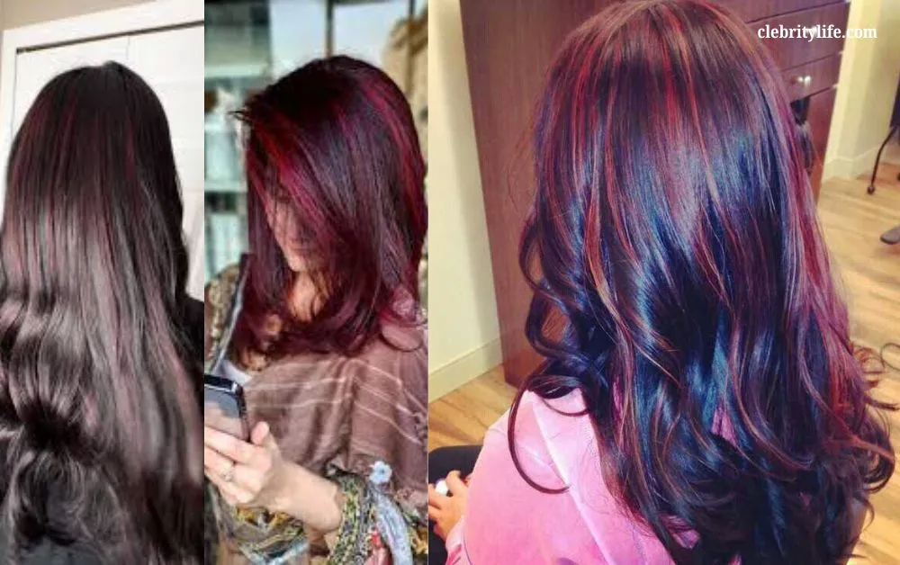 Cherry Red Hair: 10 Stunning Styles for a Bold New Look 6 Two Cherry Red Highlights Styles