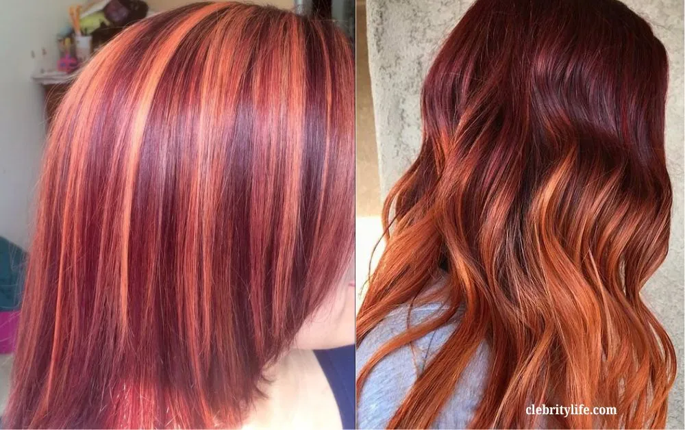 Gorgeous Burgundy Hair Color Ideas for Every Hair Type 8 Two Copper Burgundy Hair Styles