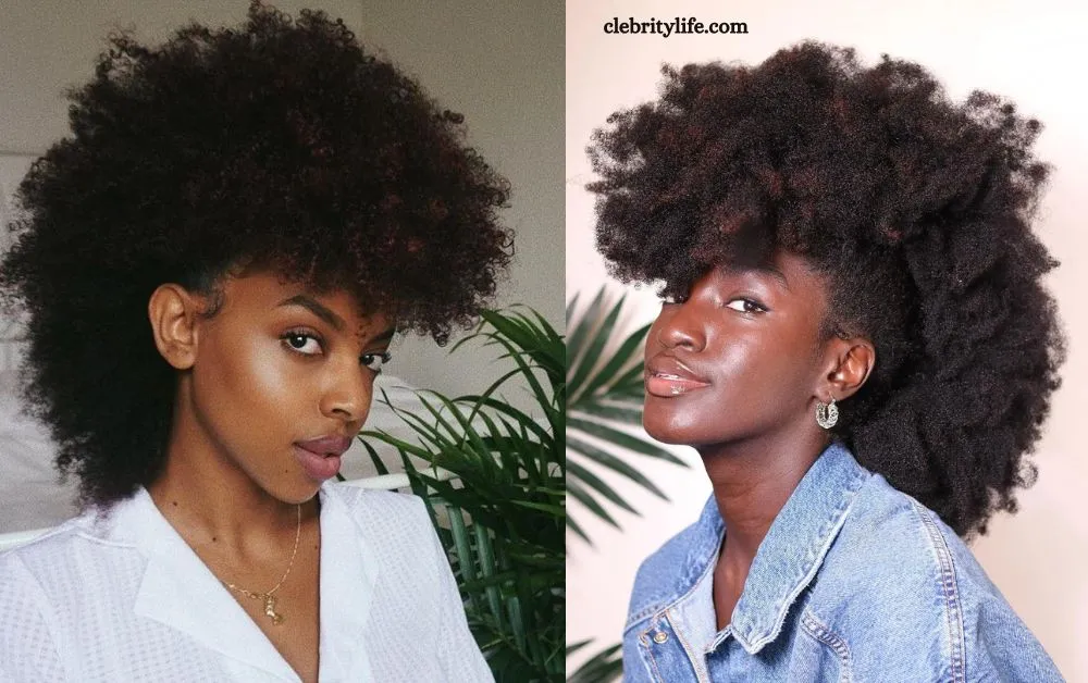 Stunning Afro Hairstyles for Every Face Shape 8 Two Curly Afro Mohawk Styles
