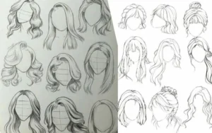 Two Drawing hairstyles Ideas