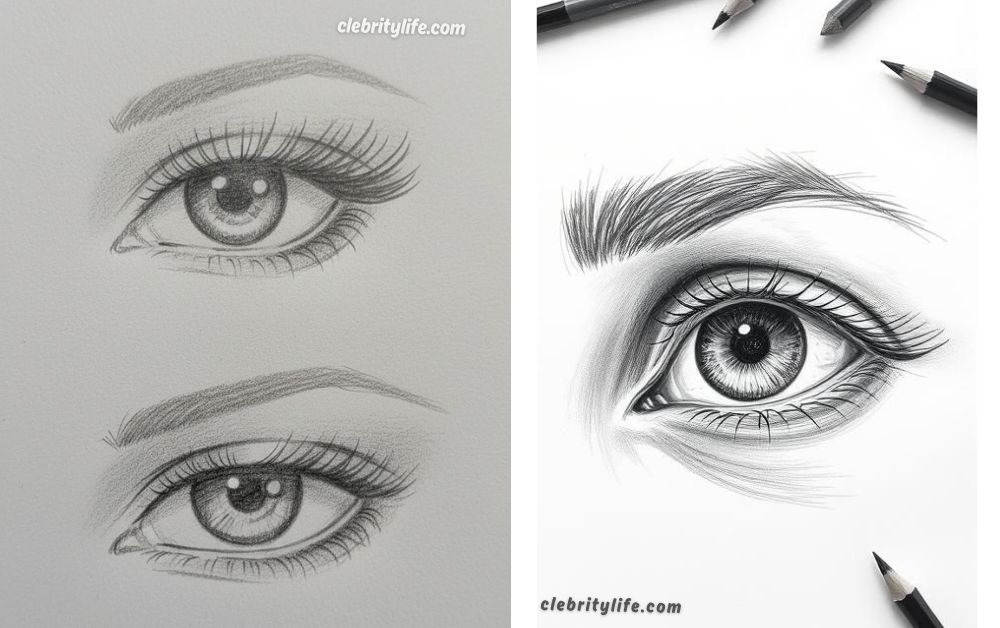 Eye Drawing: Learn to Draw Eyes Like a Professional Artist 5 Two Female Eye Drawing Ideas