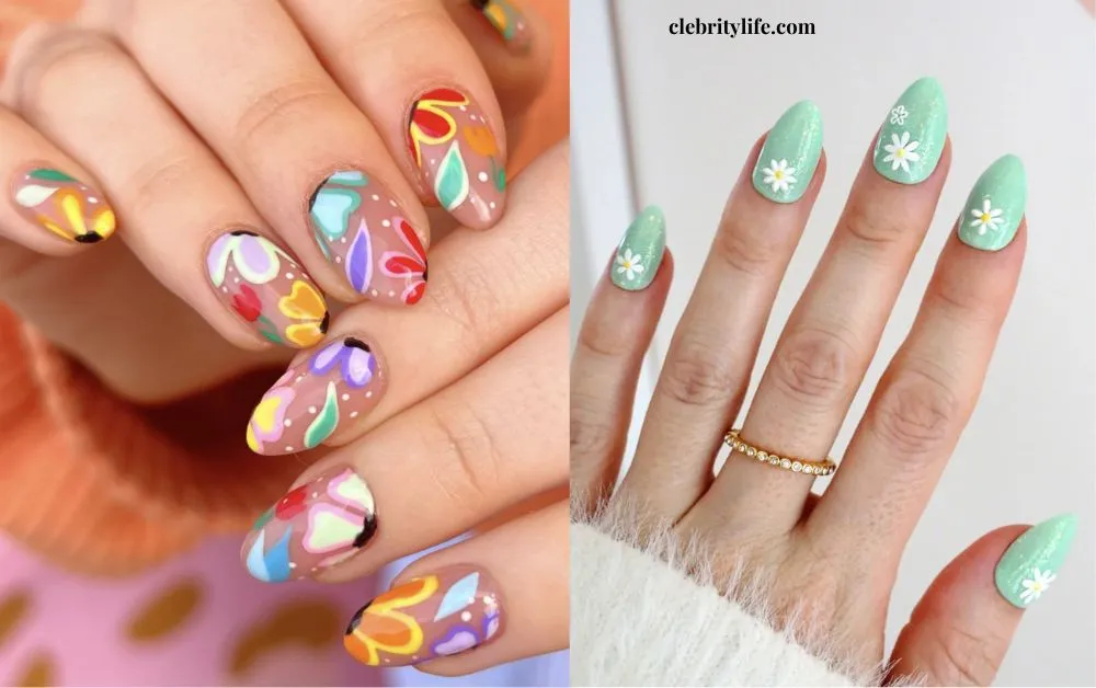 10 Adorable Nail Designs for Kids They’ll Love 5 Two Floral-Themed Nail Designs for Kids