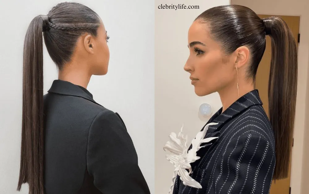10 Stunning Black Hair Ideas for Stylish Everyday Looks 8 Two High Ponytail back hair ideas