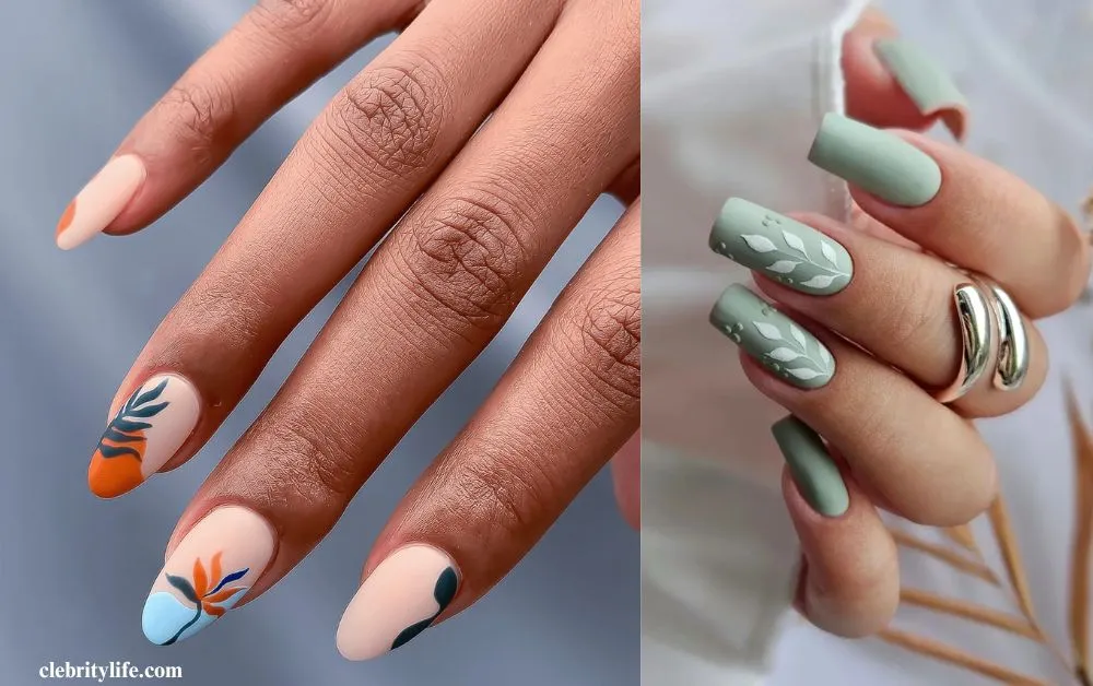 Top 10 Stunning Nail Design Ideas for Every Occasion 8 Two Matte Nail Design with Sleek Modern Finish