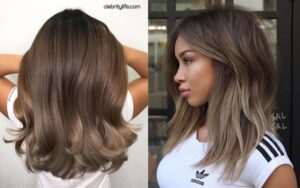 Two Medium ash brown hair style idea
