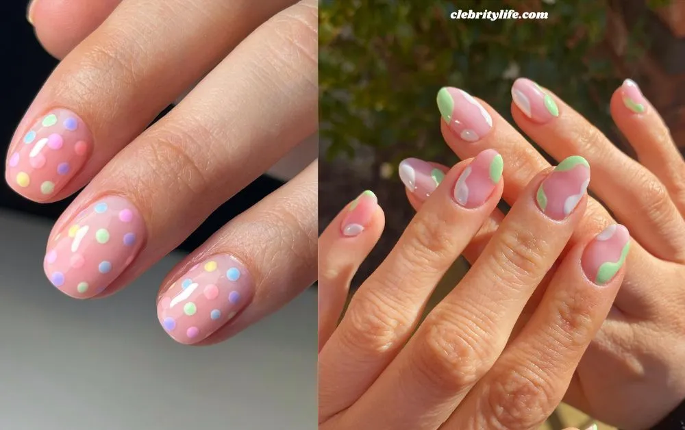 10 Adorable Nail Designs for Kids They’ll Love 9 Two Minimalist Pastel Nail Designs for Kids