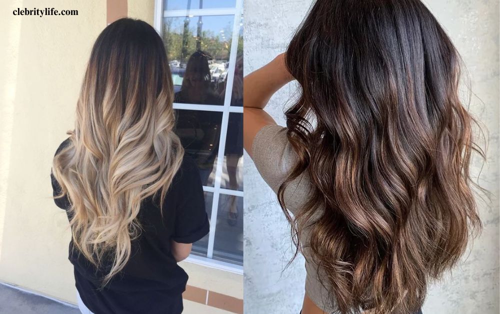 10 Stunning Black Hair Ideas for Stylish Everyday Looks 11 Two Ombre Highlights back hair ideas