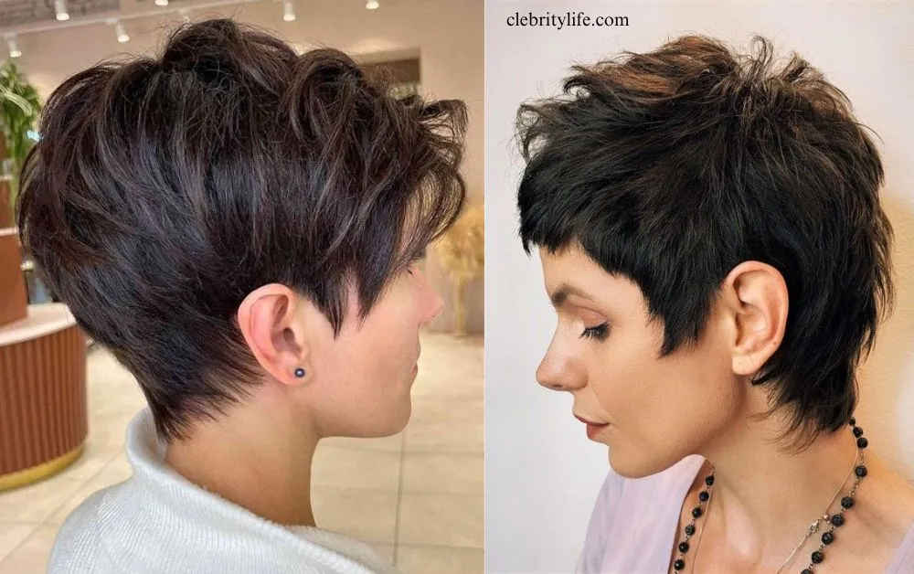 10 Stunning Black Hair Ideas for Stylish Everyday Looks 9 Two Pixie Cut back hair ideas