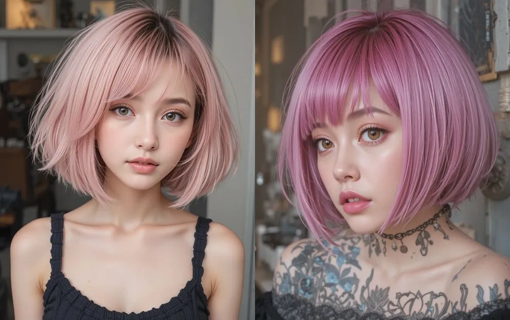 Top 10 Anime Hairstyles That Inspire Bold and Creative Looks 4 Two Short Bob Cut anime Hair for woman