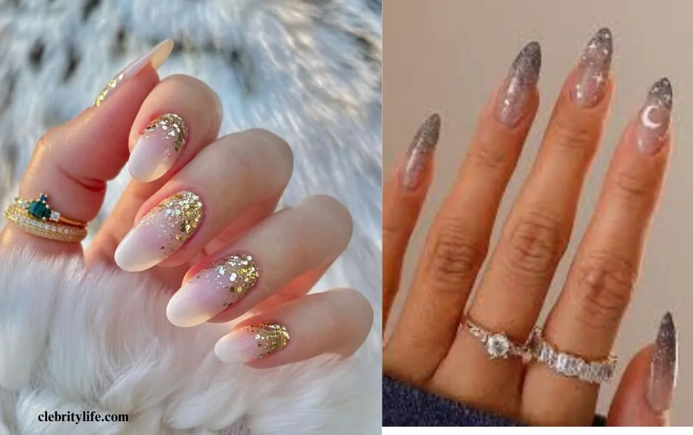 Top 10 Stunning Nail Design Ideas for Every Occasion 3 Two Sparkling Glitter Nail Design for Extra Glamour