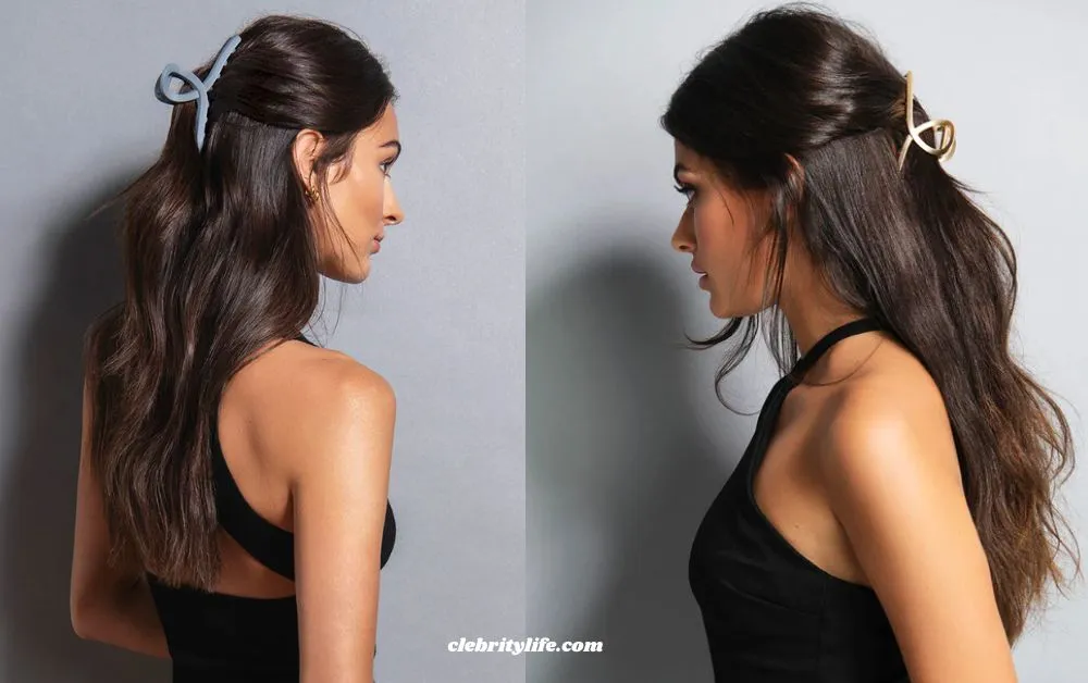 Elegant & Easy Claw Clip Hairstyles for Every Hair Type 2 Two classic French twist claw clip Styles