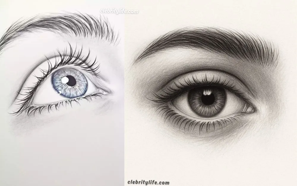 Two eye drawing Ideas