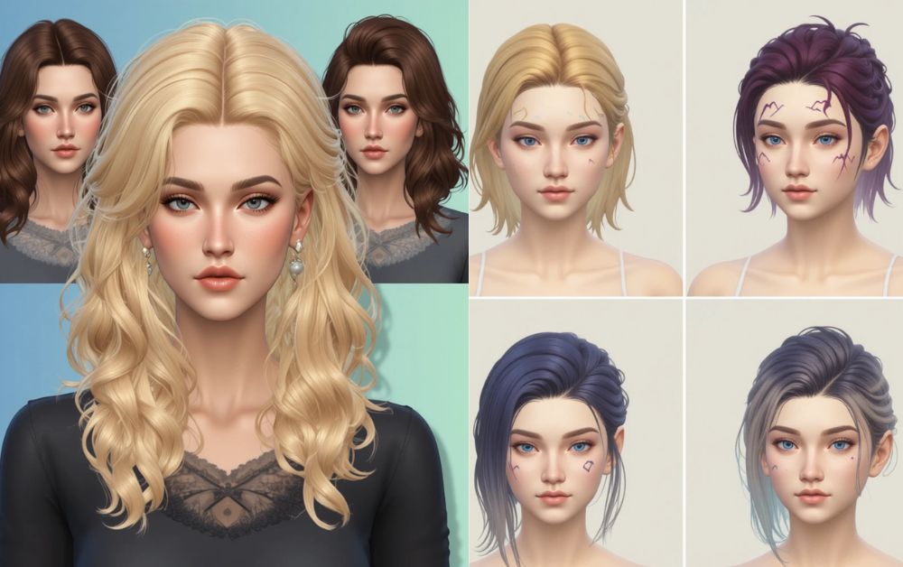 Sims 4 Alpha Hairs: Transform Your Sims with Realistic Styles 2 What Makes Sims 4 Alpha Hairs So Unique Hairstyles