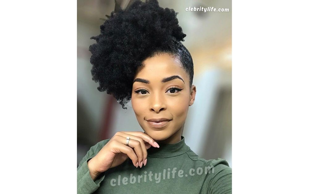 10 Elegant Natural Hair Updo Styles for Black Women 5 Afro Puff Updo Styles for Natural Hair Look