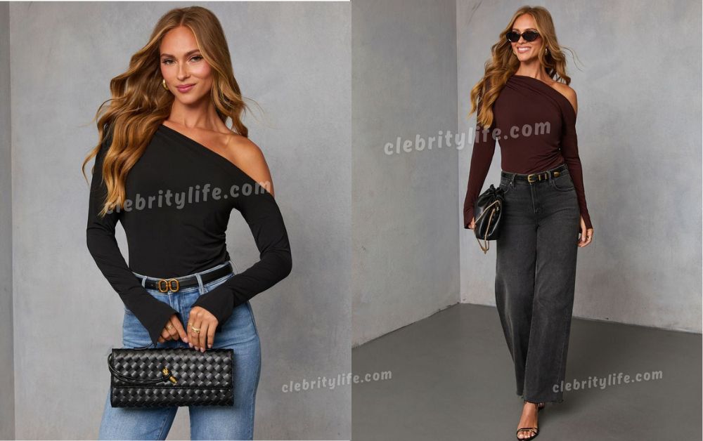 Off the Shoulder Top Outfit two ideas