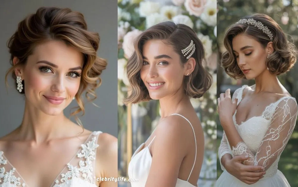 Wedding Hair for Short Hair Three Ideas